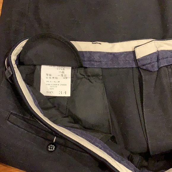 32” waist, black cotton pants, Simon Martn - Picture 7 of 9